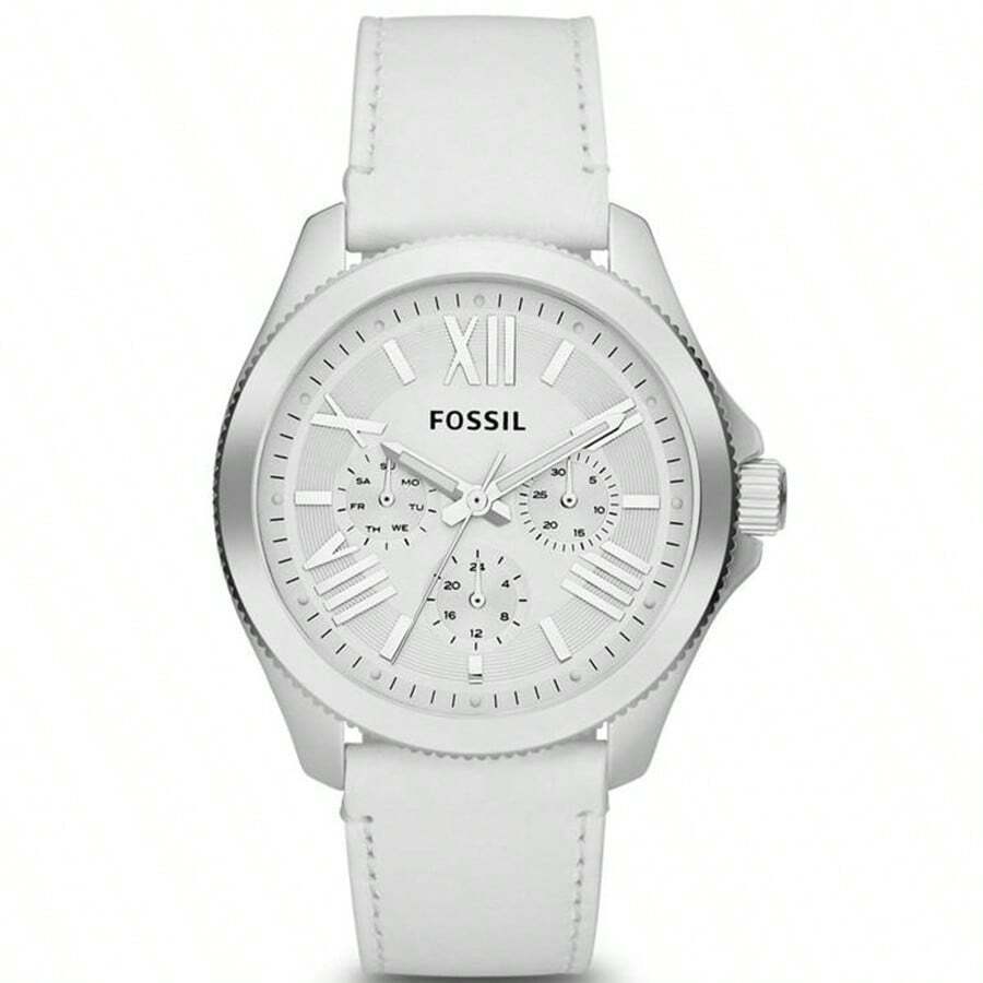 Fossil Fossil Women's Quartz Leather Three-Hand Watch Stainless Steel Case/Scratch-Resistant Glass Mirror AM4484/AM4486/AM4523/AM4529/AM4532