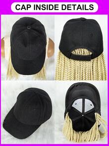 Synthetic Braided Wig - Comes With Baseball Cap - Perfect Braid Baseball Cap Style For Women - Gold - View 9