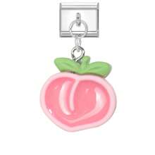 1 pièce (non assemblé) Bracelet modulaire mignon et doux, accessoire de bijouterie artisanale avec décoration de cœur de cerise et de fraise pour bracelet, collier, bague, cheville