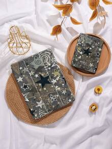 Star Collage Stars Pattern Tablet Protective Case,Compatible With IPad Mini4/Mini5/Mini6/Air 5th Gen2022,Compatible With Samsung Galaxy Tab A9 Plus 10.95 Inch,Compatible With Huawei MatePad 10.4 Inch/ Tab,With Pen Holder/Anti-Fall/Automatic Sleep/Wake Lid - Multicolor - View 9