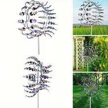 A Magical Kinetic Golden Windmill Rotator Wind Catcher, A Creative Yard Garden Lawn Outdoor Yard Decoration Unique Wind Collector - 1 件 - 查看 1