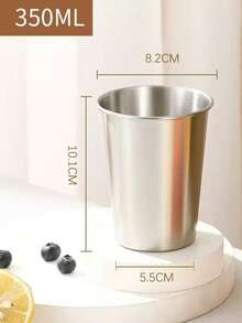 1入組500毫升不鏽鋼水瓶，健康茶杯，金屬飲料杯，動物印花杯，可重複使用的水瓶