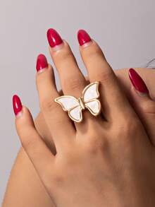 1pc Fashionable Minimalist Insect Series Niche Creative Elegant Ring, Luxury Accessory For Teenagers - one-size - View 7