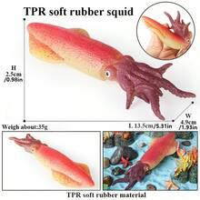 Simulation Soft Rubber Marine Animal Model Toy, Octopus, Manta Ray, Seahorse, Flying Fish TPR Children's Toy, Halloween, Christmas, Easter Party Decoration Gift - Multicolor - View 18