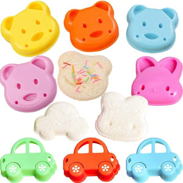 Sandwich Mold, Cartoon Bread Cutter, Toast Cutter, Bento Mold, Bread Mold, Creative Rice Cake Cutter, DIY
