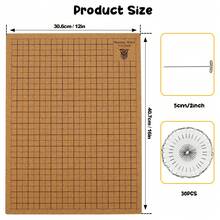 1pc 12*16inch Macrame Braided Rope Checkered Cushion Board Cork Board DIY Wool Cotton Rope Braided Fixing Tool Cork Board - Multicolor - View 4