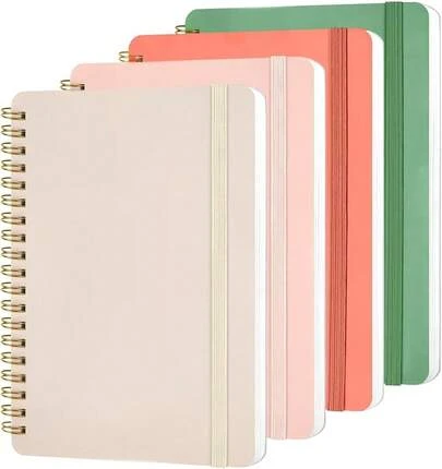 4 Small Notebook Journal Notebook, Notebooks Work, Note Taking, School, Small Notebooks With Strap, Cute Notebooks Women 50 Sheets
