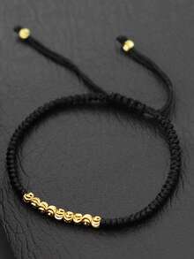 diffone Fashion Handmade Braided Rope Red Bracelet Charms Gold Beads Bracelet For Women Lover Armband Jewelry - Braided Bracelet - View 10