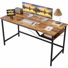 Computer Desk 48inch Gaming Desk For Small Spaces Modern Simple Style Table For Home Office Study Student Writing Table Rustic Brown 48 Inch - Nâu mộc mạc - Xem 1