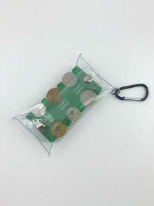 迷你零钱包，便携式小零钱袋，钞票收纳袋，透明卡包，男女通用迷你钱包，旅行零钱包，硬币收纳袋 - 彩色 - 查看 15