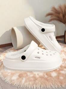 Wintermode, Loch-Neue Hausschuhe für Jungen und Mädchen, Täglicher Lässig Flacher Boden Zuhause, Outdoor Bequeme einfarbige Hausschuhe