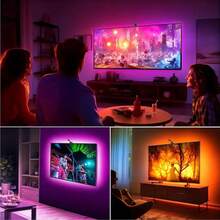 RGB+IC LED Lights For TV Backlighting, USB Powered Backlight Kit With Cmaera, Single Point Color Strip Lights For 45-75 Inch TVs, Ambient Lighting For Gaming And Home Theaters,Single Point Color Extraction - RGBIC S-type Light Strip - View 12