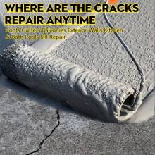 150g/300g水泥砂浆，混凝土填充粉，防水，防裂，耐热，适用于家庭装饰，瓷砖粘合剂，管道和屋顶维修以及地板维护 - 彩色 - 查看 7