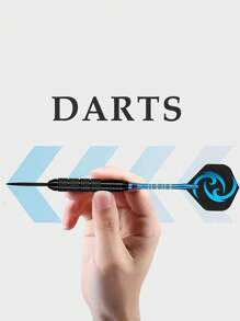 母亲节礼物 12 支飞镖豪华礼盒，含 24 支飞镖翼，铁尖配铝合金镖杆，骷髅飞镖翼，适用于室内俱乐部娱乐、体育比赛和休闲户外游戏 - 彩色 - 查看 4