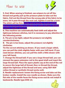 1 件多色便携式迷你手持手动缝纫机，多功能，适合家用 - 彩色 - 查看 8