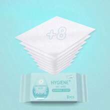 256片装成人日常清洁湿巾，便携旅行清洁湿巾，多场景使用，旅行装束。纯水天然配方，安全无添加剂。 - 彩色 - 查看 8