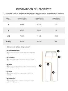 Pantalones De Mujer Cintura Alta Elástico Yoga Deportivo Femenino Corriendo Tenis Moda Casual - Negro - Ver 5