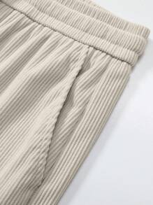 Men's Spring/Autumn Corduroy Pants, Casual Loose Straight Fit Trousers, Versatile, Lightweight Summer Version