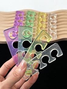 Reusable Silicone Finger Separator Nail Art Tool, Assist In Applying Nail Polish & Gel - Multicolor - View 7