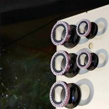 (粉色水钻) 水钻相机镜头保护膜 9H 硬度钢化玻璃，防刮，高清清晰，防震，兼容三星 S25 Edge/S24 FE/S25 Ultra/S25 Plus/A16/A26/A36/56/A55/A15/A35/A25/A05/A05S/A24/A34/A4/A54/S24 Ultra/S24/S24 Plus/S22 Ultra/S23 Ultra/S23 Plus/S23/Fold7/ 并兼容 16 Pro Max/16/16 Pro/16 Plus/15 Pro Max/15/14/1312/11 Pro 家用闪亮水晶手机相机保护套防水防摔防指纹全覆盖 - 粉色 - 查看 2