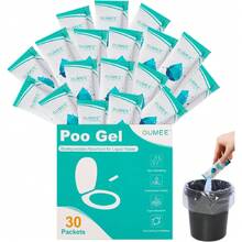 30 PACK Poo Gel For Portable Toilet, Camping Toilet Powder For Potty Bags, Absorbent Gel, Portable Toilet Gel Packets For Outdoor Recreation Camping Supplies (30) - 30 - 查看 7