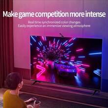 RGB+IC LED Lights For TV Backlighting, USB Powered Backlight Kit With Cmaera, Single Point Color Strip Lights For 45-75 Inch TVs, Ambient Lighting For Gaming And Home Theaters,Single Point Color Extraction - RGBIC S-type Light Strip - View 11