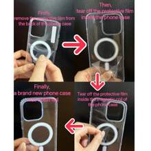 Transparent Acrylic Magnetic Phone Case, Compatible With Apple 11/12/13/14/15/16,  Resistant To Yellowing And Drops,New Case! Peel Off Protective Film Before Use