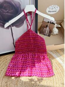 Women T-Shirts - 玫紅色 - 查看 2