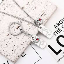 1pc Game Love And Deep Space Caleb Necklace Keychain Creative Summer Apple Square Clavicle Bag Ornament Pendant For Men And Women - Multicolor - View 10