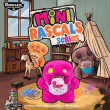 ZURU ​Fuggler Mini Rascals Series 9" Plush Toy With Baby Fuggler - Funny Ugly Monster Teeth & Heart Bib Stuffed Animal Gift For Kids
