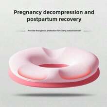1PC Memory Foam Ergonomic Donut Cushion For Office Chair | Hip & Waist Support Pillow, Postpartum-Friendly, Ideal For Long Time Sitting, Driving & Office Work | Machine Washable Polyester, Modern Comfort Design, Durable Soft Material Chair Cushion Seat Cushion Chair Pillow Cushions Gaming Chair - Multicolor - View 11