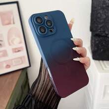 磁吸式无线防刮防震渐变色保护壳，适用于三星 Galaxy S25、S25+、S25 Ultra、S24、S24+、S24 FE、S24 Ultra、S23 Ultra、S22 Ultra、A06、A16、A26、A36、A56 系列 - 藍紅色 - 查看 6