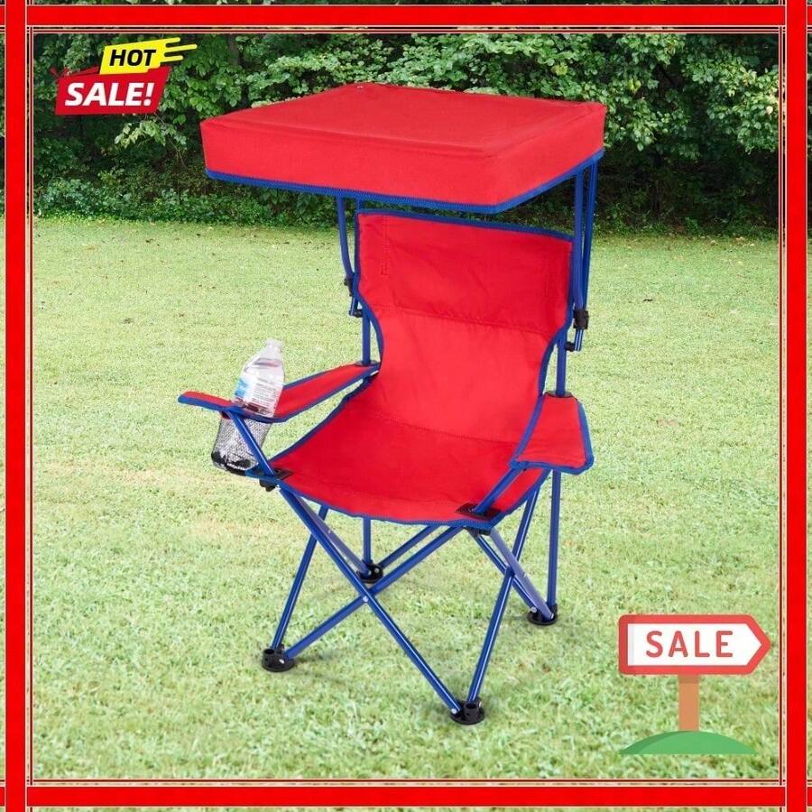 Sun Chair With Safety Lock (125 Lbs. Weight Capacity) For Picnics, Camping