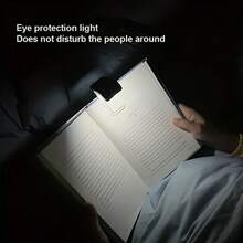 VOLACI 1 pieza Luz de lectura recargable USB mini - Portátil, luz cálida y fresca, cuidado de los ojos, 3 niveles de brillo Adjustable, libro con clip, diseño ahorra espacio, adecuado para lectores nocturnos, recargable para lectura, trabajo, dormitorio, lámpara Dorm - Multicolor - Ver 5