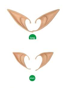 2/4 件神奇精灵和仙女耳朵 - 多功能、舒适的服装配饰，适合节日和角色扮演万圣节 - 膚色 - 查看 15