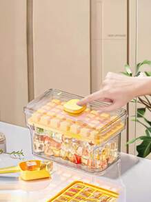 1 件一键式冰格，易脱制冰器模具，家用制冰器，冰格，适用于杯子、冰桶和冰格，厨房配件