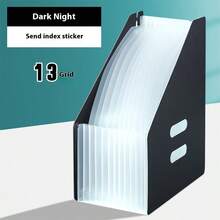 A4 Accordion Expanding File Folder, Multi-Layer Portable Handle File Organizer, Desk Standing PP Foaming Document Storage Bag, Large Capacity,For School Supplies,Back To School - Multicolor - View 4