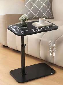 1 beweglicher Sofatisch für den Haushalt, Laptoptisch, bequemer Nachttisch für das Schlafzimmer, mobiler Couchtisch
