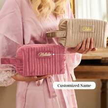 Personalized Cosmetic Bags, Personalized Bridesmaid Gifts, Wedding Gifts, Travel Toiletries Bags, Birthday Gifts, Mother's Day Gifts, Graduation Gifts - Multicolor - View 2