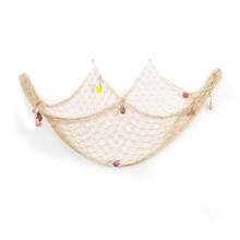 1pc Nature Fish Net Wall Decoration, Ocean Themed Wall Hangings Fishing Net Party Decor For Pirate Party,Wedding,Photographing Decoration Room Decor Bedroom Decor Home Decor