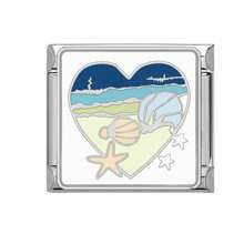 1 pièce Accessoires créatifs de la série Éléments de l'océan, bijoux DIY frais et personnalisés. Bracelet, collier, bague, bracelet de cheville et raffiné.