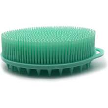 Silicone Body Brush, Exfoliating Body Scrubber, Silicone Body Scrubber Loofah, Silicone Bath Brush, Soft Exfoliating Body Bath Shower Scrubber Brush S And Adults All Kinds Of Skin(Green) - 粉色 - 查看 4