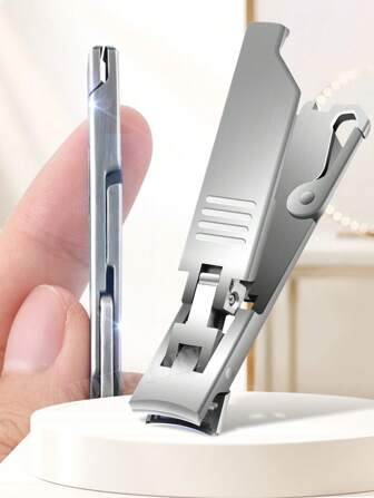 ANDVICTORY 1pc Mini Ultra Thin Nail Clipper Portable Stainless Steel Nail Toe Cutter Trimmer Scissor Stainless Steel Manicure Pedicure Nail Tools
