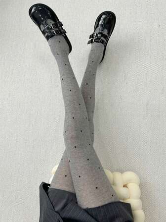 Plus Size Women's 120D Velvet Tights, Skinny Fit Tights, Cozy