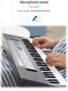 37 键多功能电子键盘钢琴，儿童初学者乐器，早教音乐学习，双电源（电池/插入式），男孩和女孩玩具 - 多款可選 - 查看 7