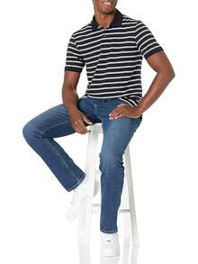 Jeans elásticos deportivos para hombres - Colores - Lavado medio - Ver 5