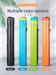 6.5cm/2.56in Diameter Plastic Telescopic Art Tube, 43.5cm/17.13in Retracted Length, Max 75cm/29.53in Extended Length, High-Quality Plastic Telescopic Art Tube, Storage Tube, Collection Tube, Transport Tube, Poster Tube, Quiver Tube,For School Supplies,Back To School - Multicolor - View 1