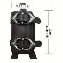 Medieval Renaissance PU Leather Double Back Sword Frog, Adjustable MercenarySword Sheath Medieval Sword, Halloween Christmas Cosplay Costume - A - View 9