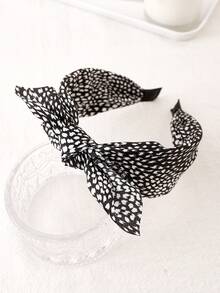 1 Stück Mehrfarbiges Polyester Schleife Niedlicher Leoparden Muster Haarband, rutschfest und leicht zu reinigen, geeignet für tägliche Fahrten oder Gesichtsmasken, Haarband, Haarreifen, süße Haraccessoires