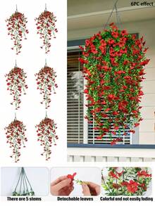 1 件人造紫罗兰壁挂花，户外人造植物，垂直藤曼假花，适用于秋季万圣节装饰、房间、家居、卧室、户外、厨房、毕业装饰、圣诞节、户外露台装饰、DIY 婚礼装饰、墙壁装饰、紫罗兰、门廊、阳台、花盆、露台、家庭花园装饰